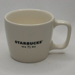 Starbucks Seattle, WA '71 White & Black 12oz Ceramic Coffee Mug